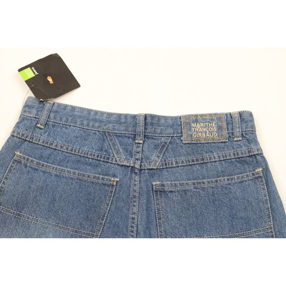 Deadstock Vtg 90s Marithe Francois Girbaud Mens 31 Baggy Denim Jean Shorts Blue - Picture 8 of 10